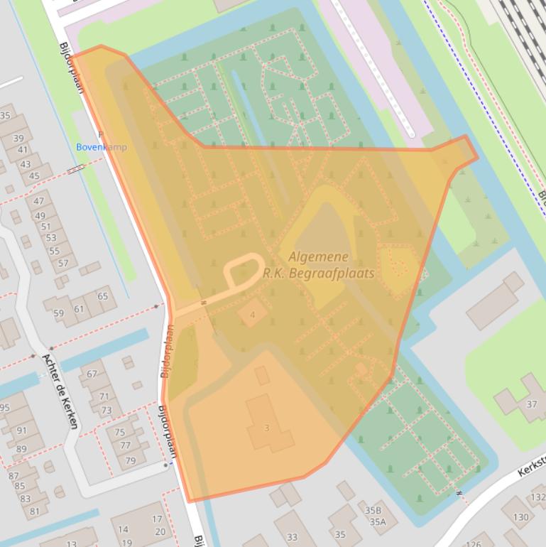 Kaart van postcodegebied 1391JT.