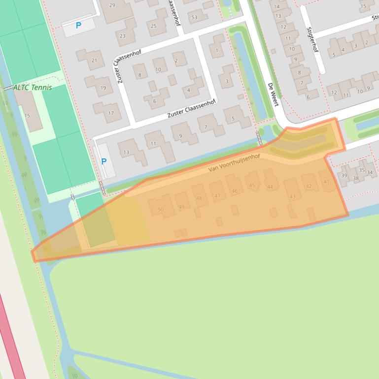 Kaart van postcodegebied 1391JX.