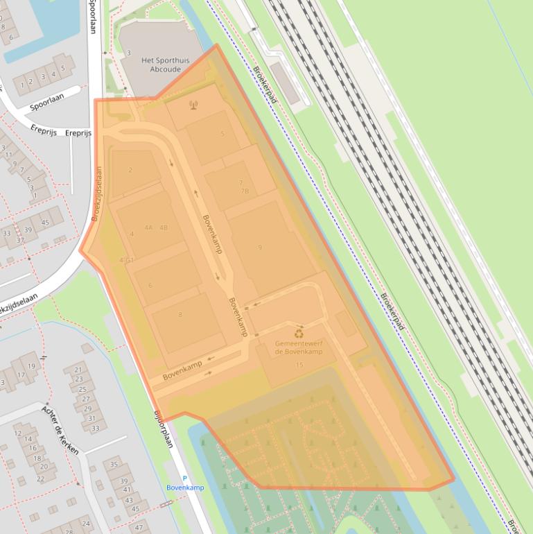 Kaart van postcodegebied 1391LA.