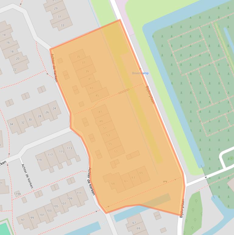 Kaart van postcodegebied 1391LC.
