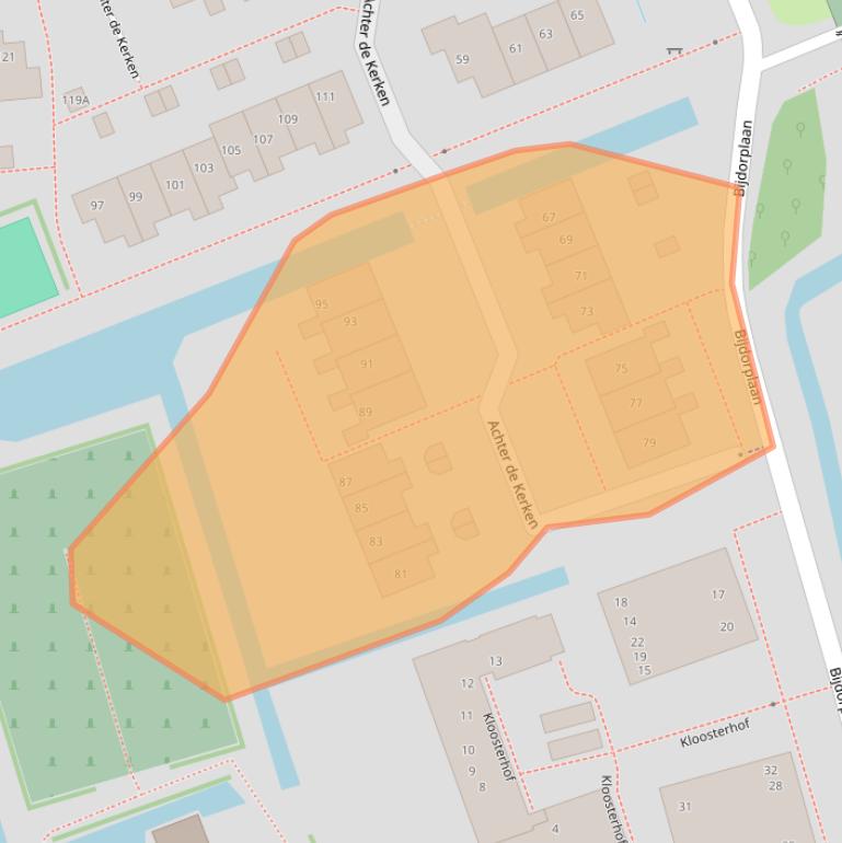 Kaart van postcodegebied 1391LD.