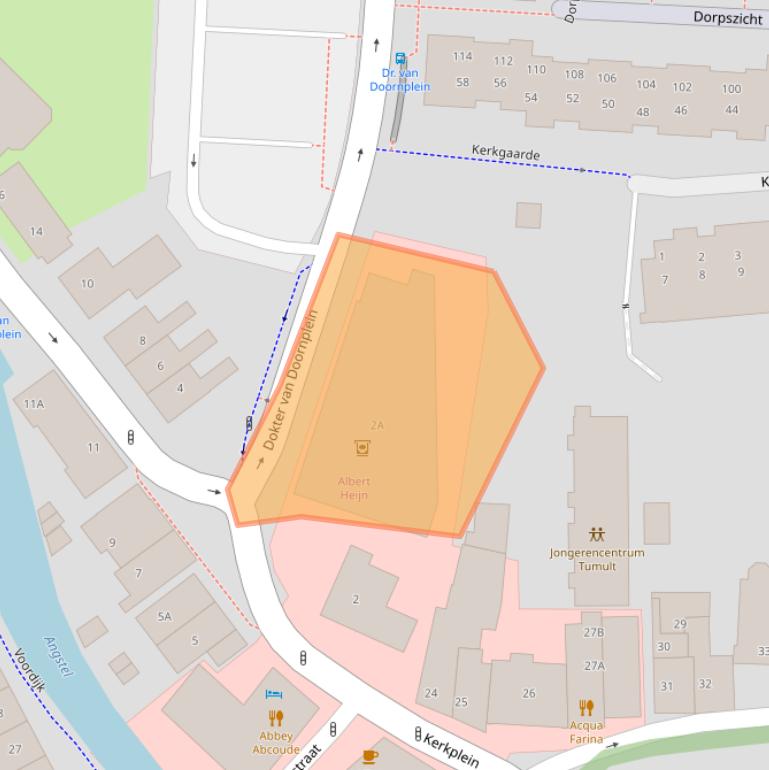 Kaart van postcodegebied 1391LT.