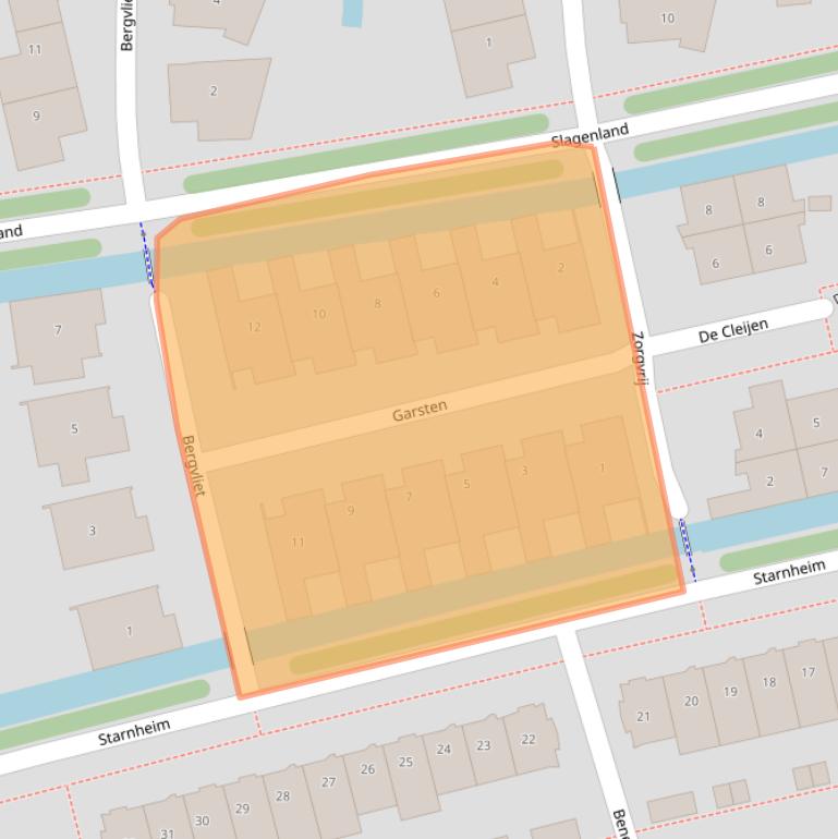 Kaart van postcodegebied 1391RP.