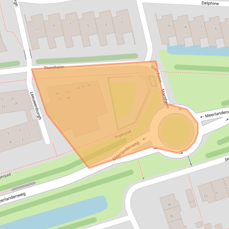 Kaart van postcodegebied 1391RW.