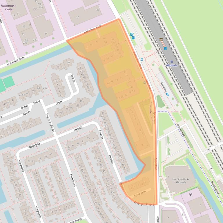 Kaart van postcodegebied 1391SZ.