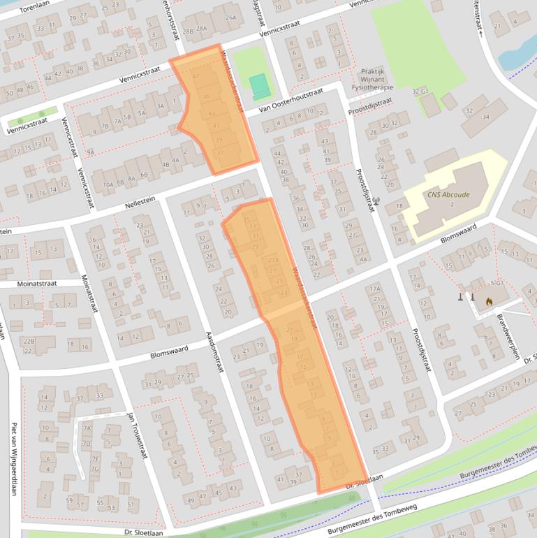 Kaart van postcodegebied 1391TW.