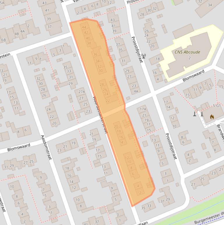 Kaart van postcodegebied 1391TX.