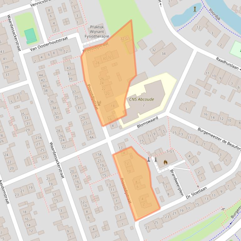 Kaart van postcodegebied 1391VA.