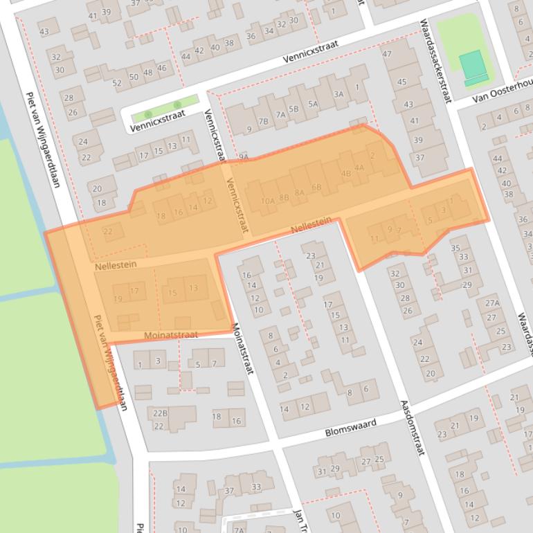 Kaart van postcodegebied 1391VE.