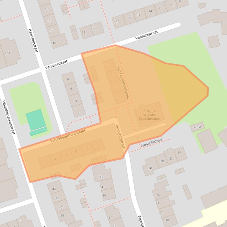 Kaart van postcodegebied 1391VH.