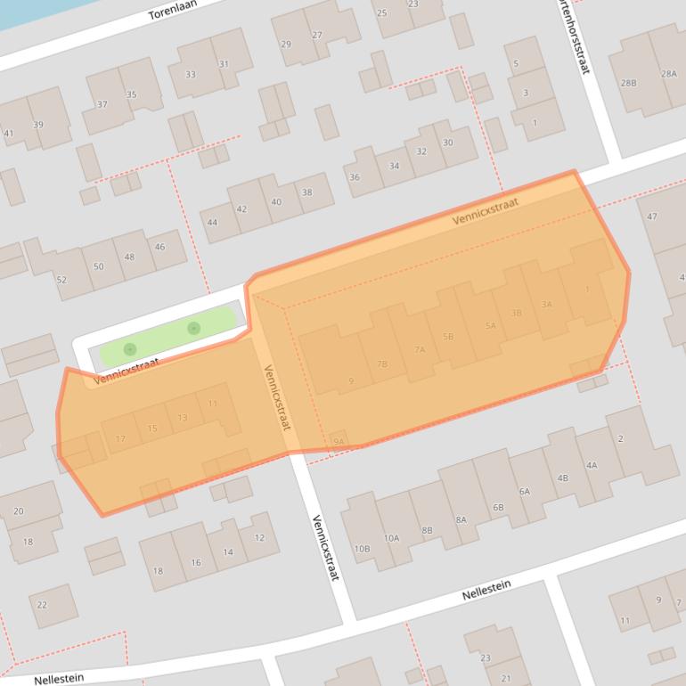 Kaart van postcodegebied 1391VJ.