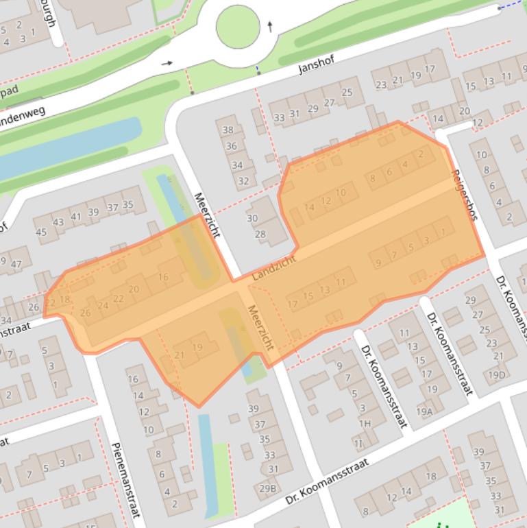Kaart van postcodegebied 1391XE.
