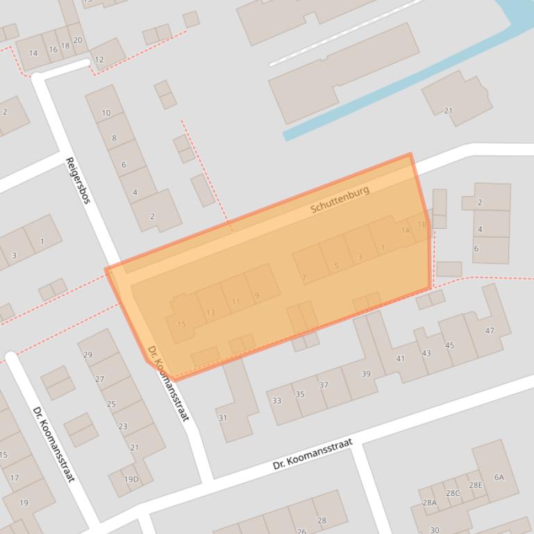 Kaart van postcodegebied 1391XH.