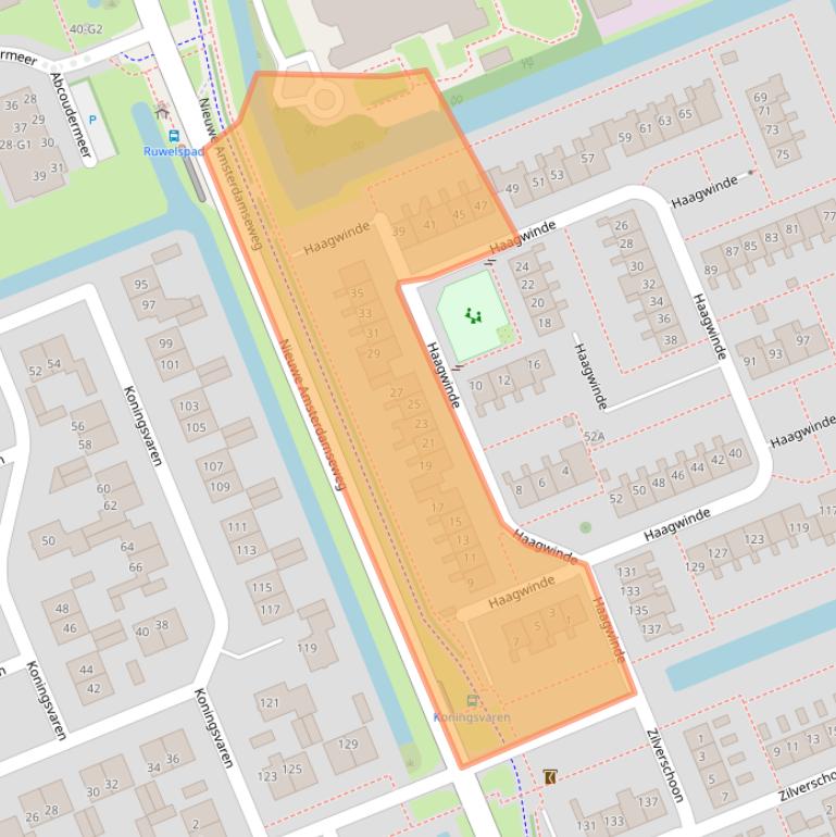 Kaart van postcodegebied 1391XW.