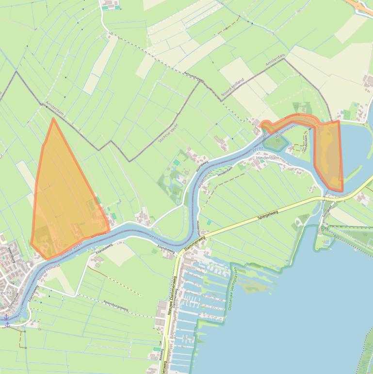 Kaart van postcodegebied 1393PJ.