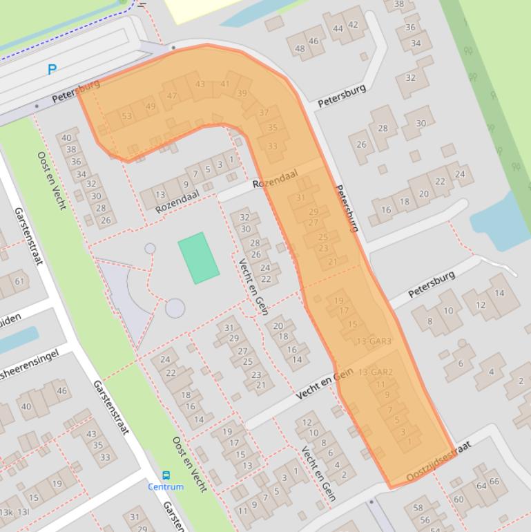 Kaart van postcodegebied 1393PS.