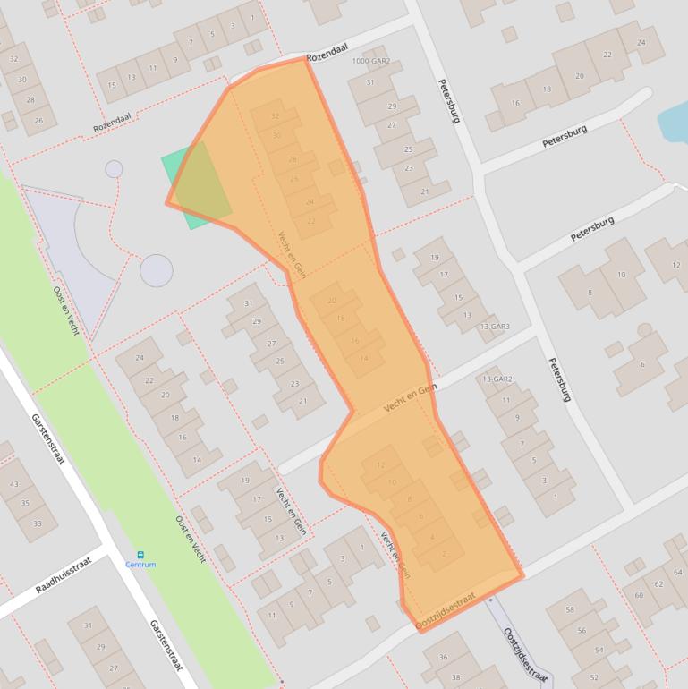 Kaart van postcodegebied 1393PZ.