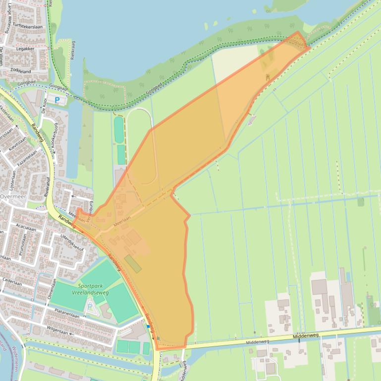 Kaart van postcodegebied 1394AB.