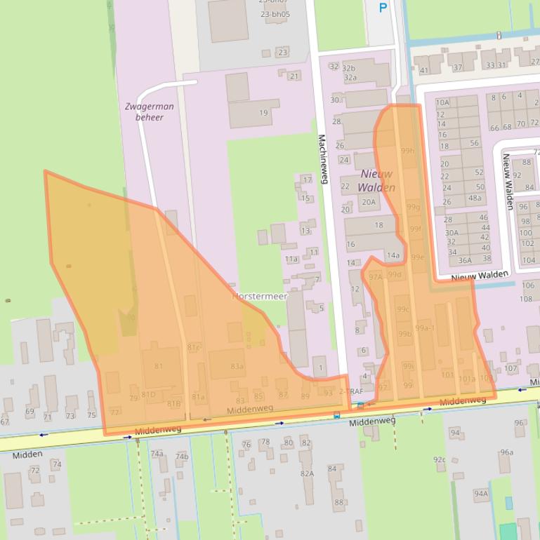 Kaart van postcodegebied 1394AE.