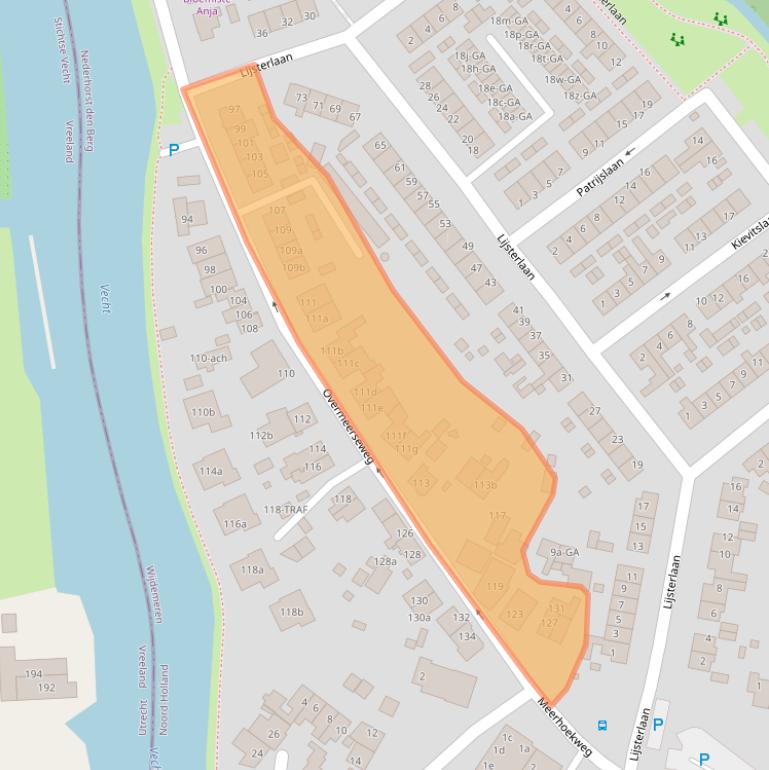 Kaart van postcodegebied 1394BH.