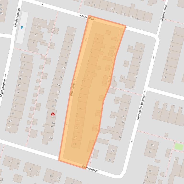 Kaart van postcodegebied 1394BW.