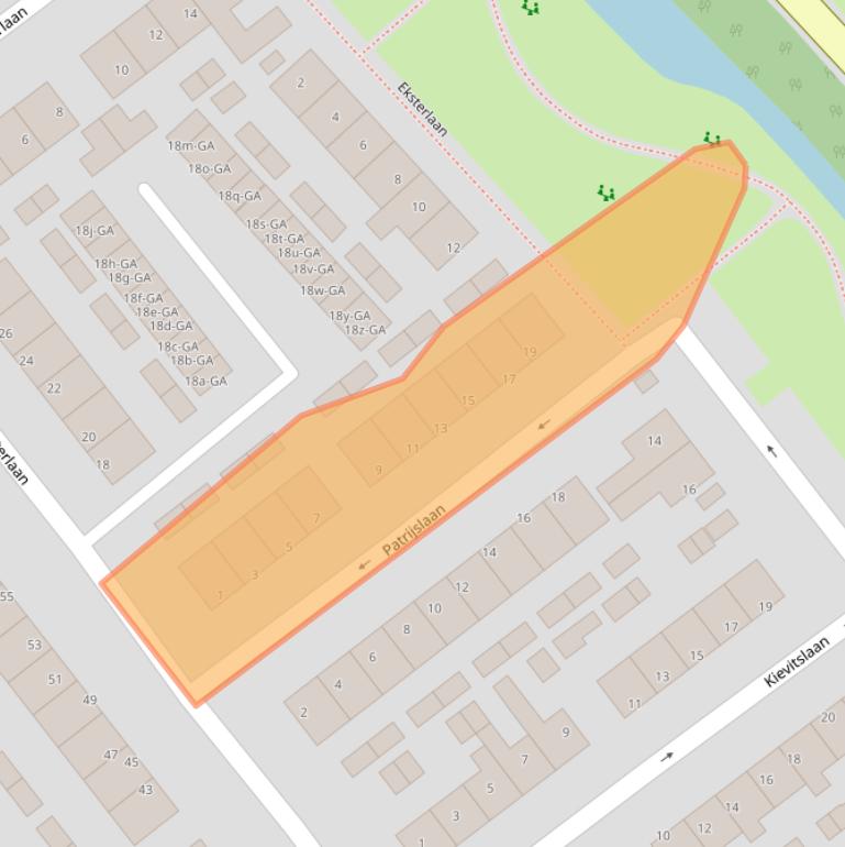 Kaart van postcodegebied 1394CM.