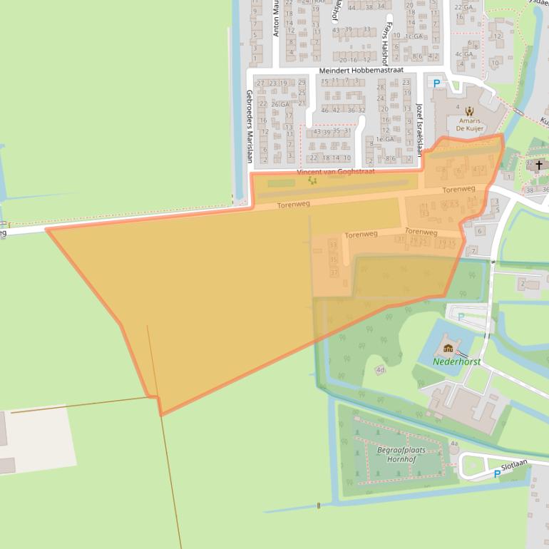 Kaart van postcodegebied 1394EA.