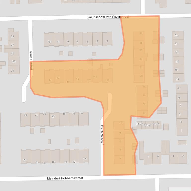 Kaart van postcodegebied 1394ES.