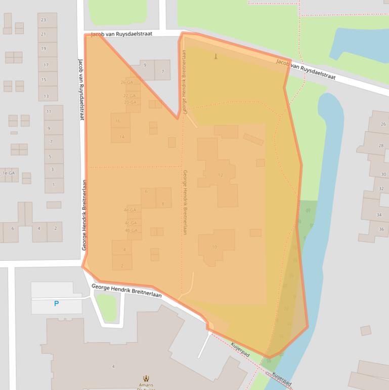 Kaart van postcodegebied 1394EV.