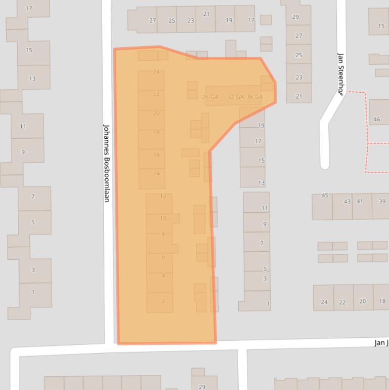 Kaart van postcodegebied 1394EX.
