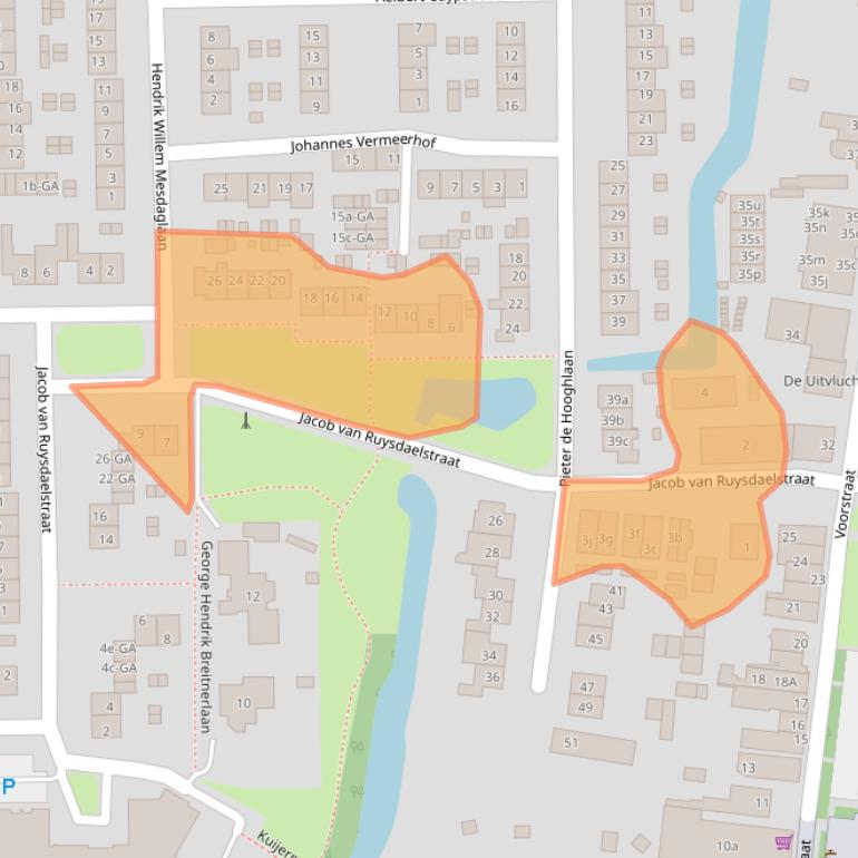 Kaart van postcodegebied 1394GH.