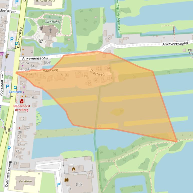 Kaart van postcodegebied 1394GL.