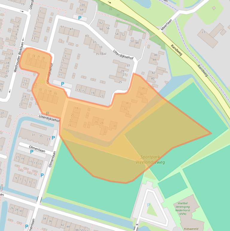 Kaart van postcodegebied 1394JM.