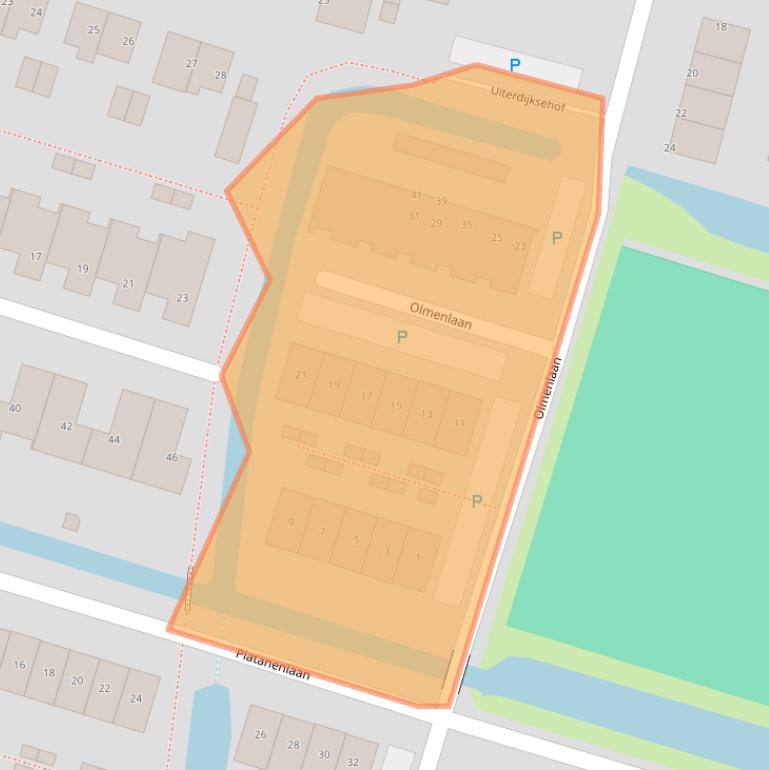 Kaart van postcodegebied 1394JT.