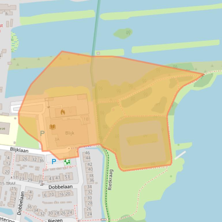 Kaart van postcodegebied 1394KA.