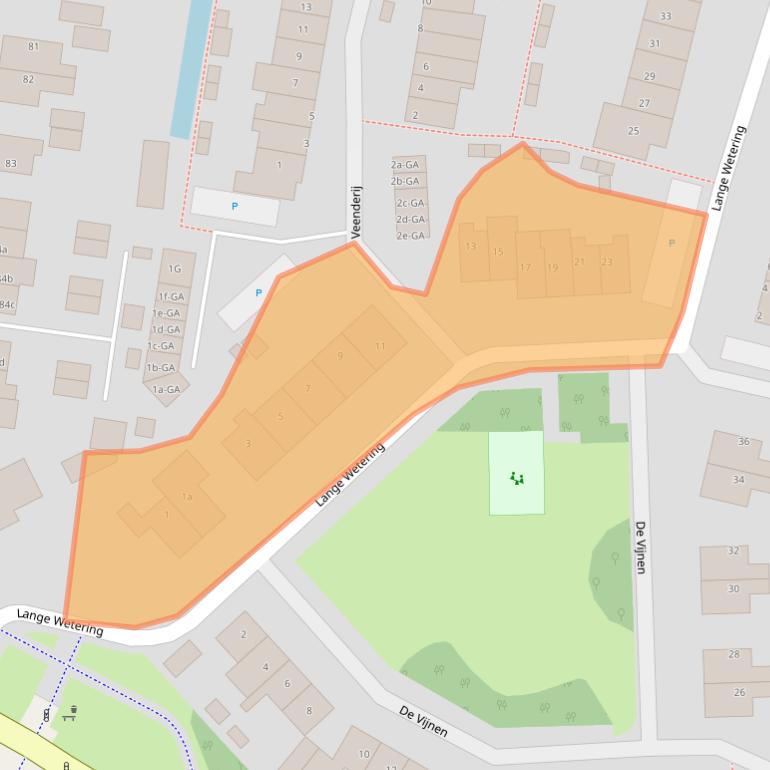 Kaart van postcodegebied 1394KC.