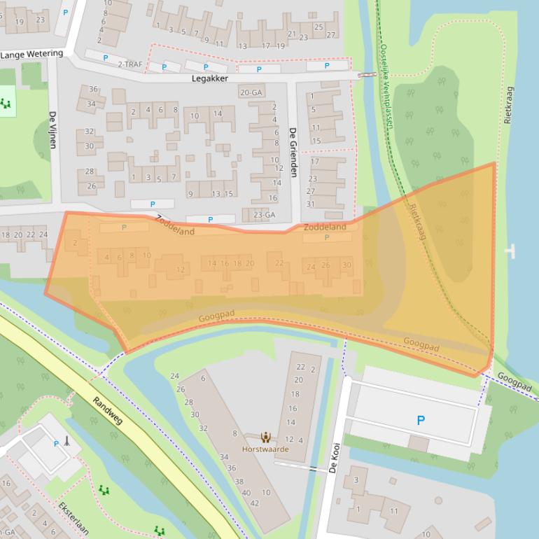 Kaart van postcodegebied 1394KR.