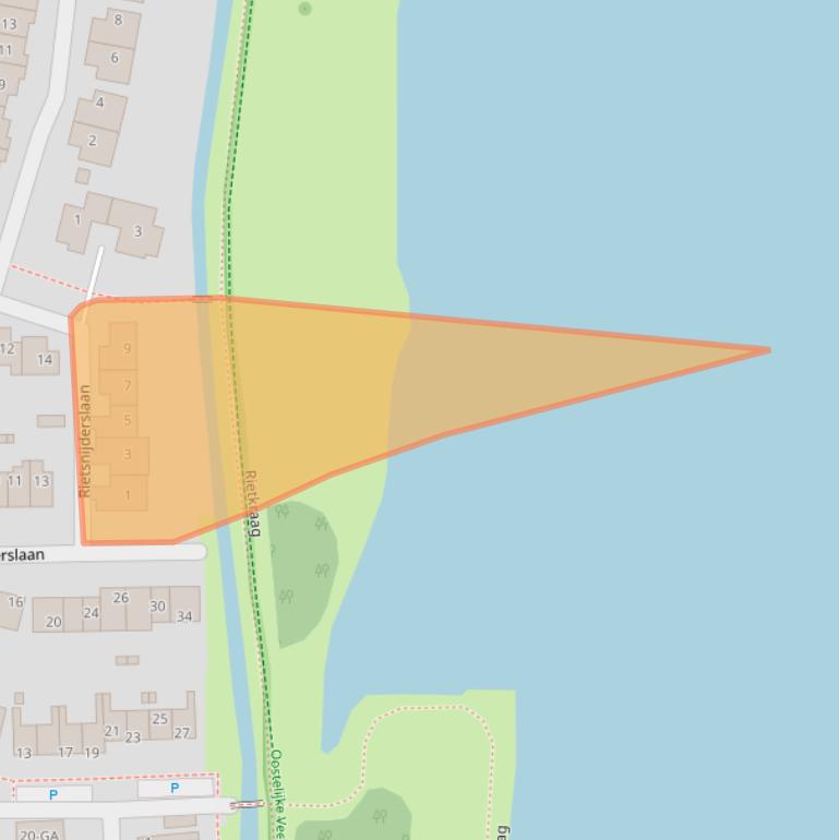 Kaart van postcodegebied 1394LC.