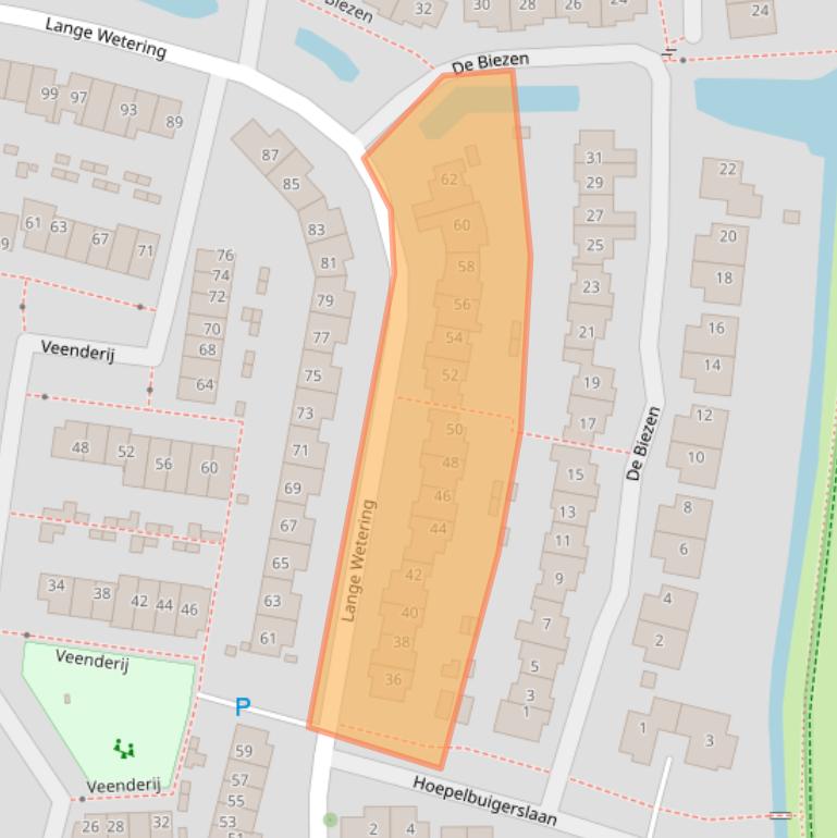 Kaart van postcodegebied 1394LP.