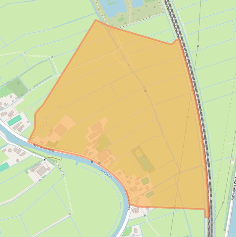 Kaart van postcodegebied 1396JH.