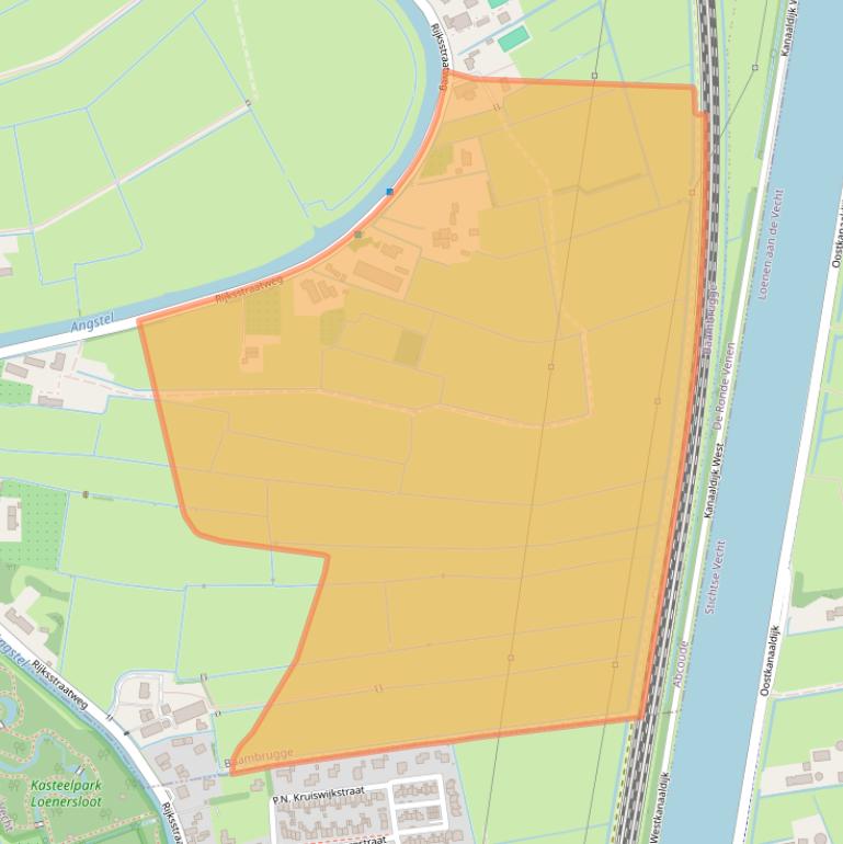 Kaart van postcodegebied 1396JJ.