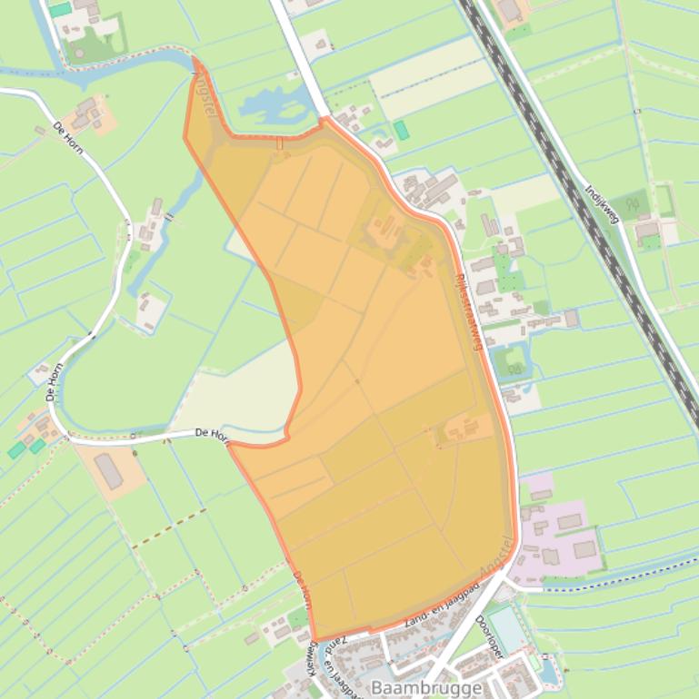 Kaart van postcodegebied 1396JL.