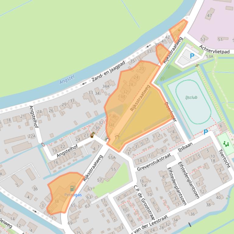 Kaart van postcodegebied 1396JM.