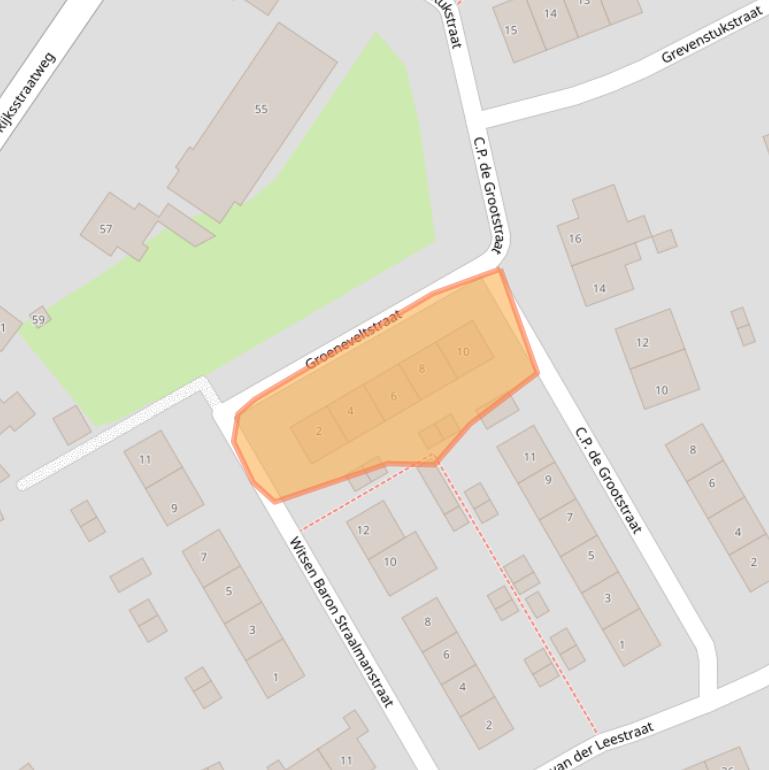 Kaart van postcodegebied 1396JS.