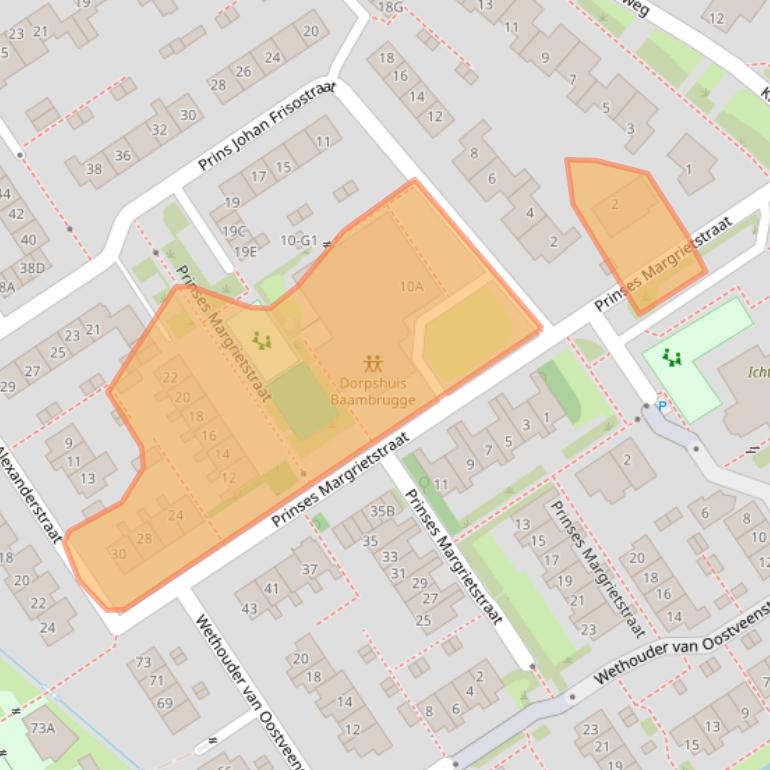 Kaart van postcodegebied 1396JX.