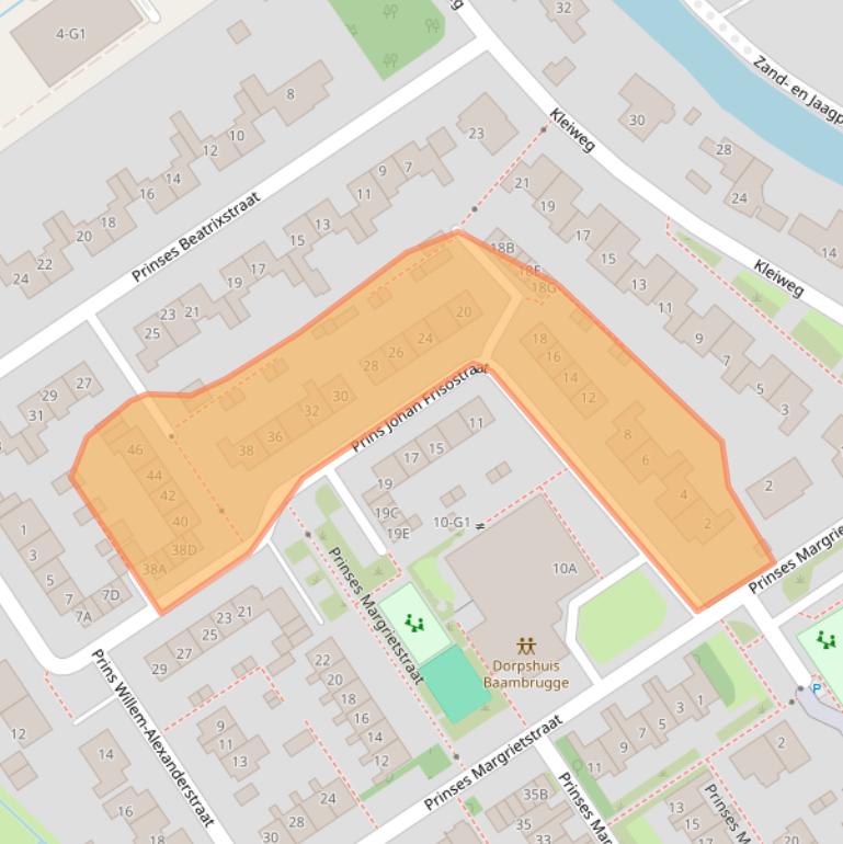 Kaart van postcodegebied 1396KB.