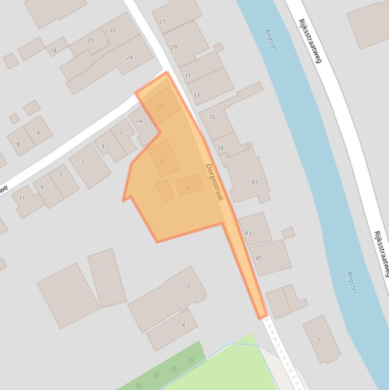 Kaart van postcodegebied 1396KK.