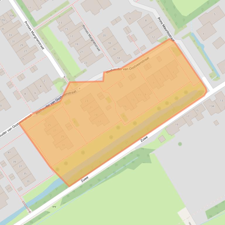 Kaart van postcodegebied 1396KR.