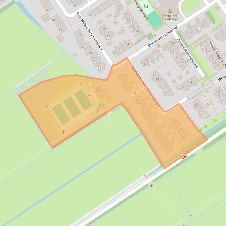 Kaart van postcodegebied 1396KT.