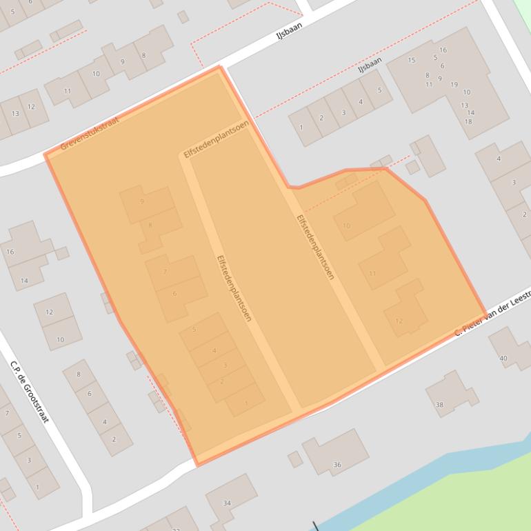 Kaart van postcodegebied 1396LE.